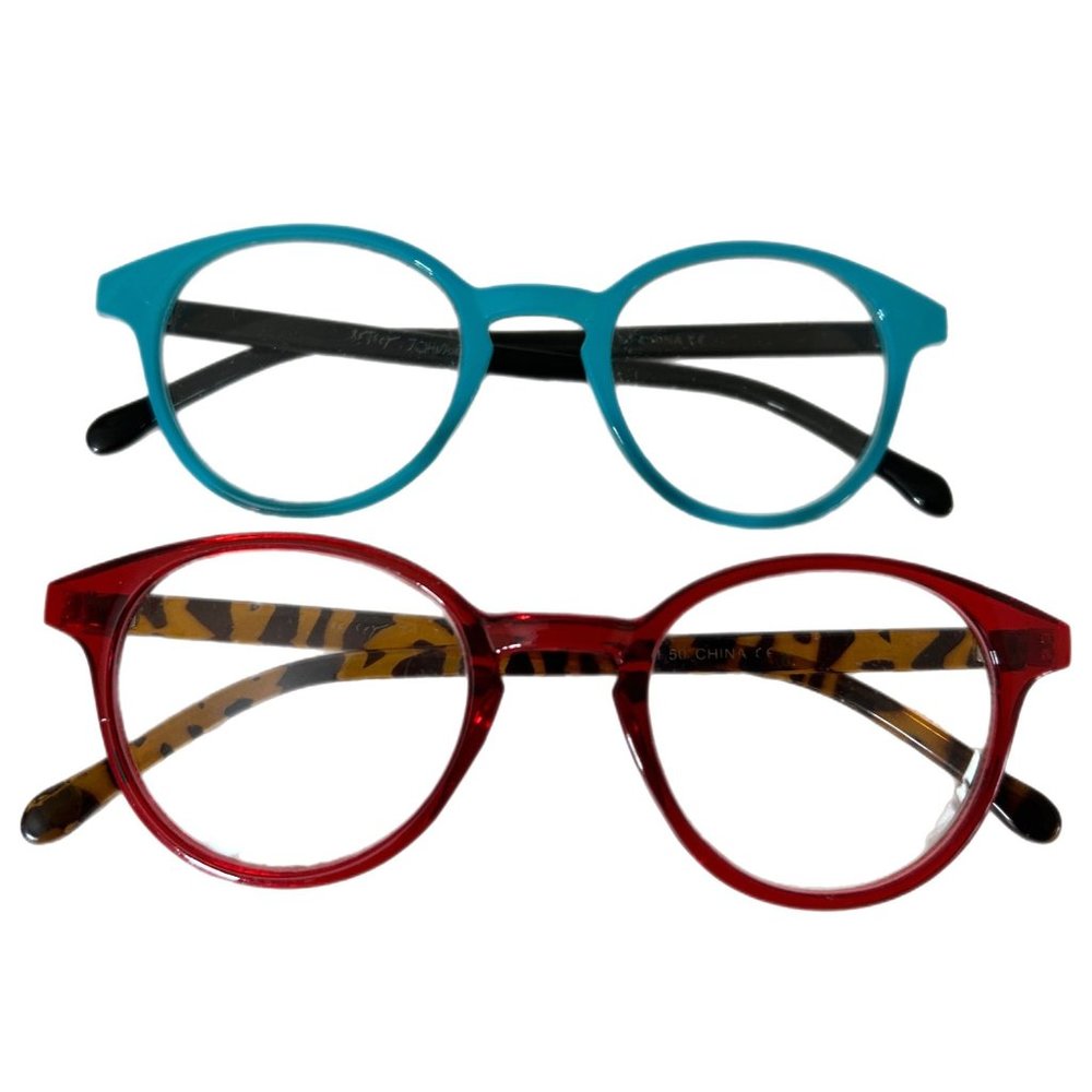 Betsey Johnson Reading Glasses Red & Tortoise and Turquoise & Black +1.50